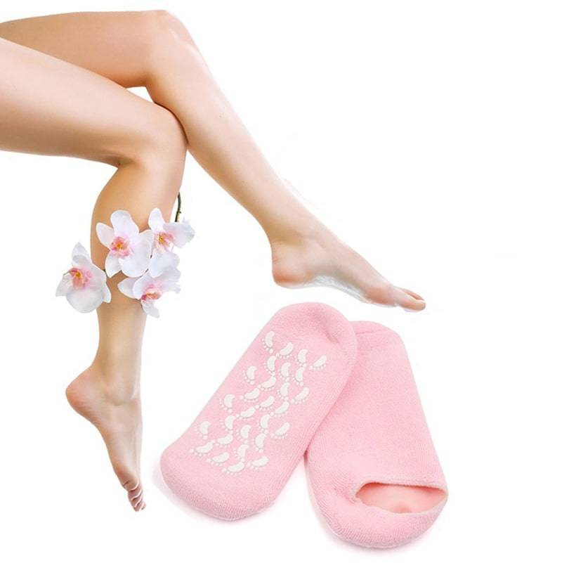 Увлажняющие гелевые носки, розовый #1