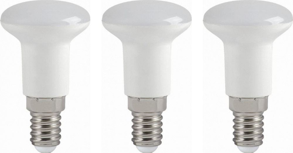 Светодиодная лампа IEK Eco Е14 3Вт 3000К 270Лм R39 (комплект из 3 шт.)  #1