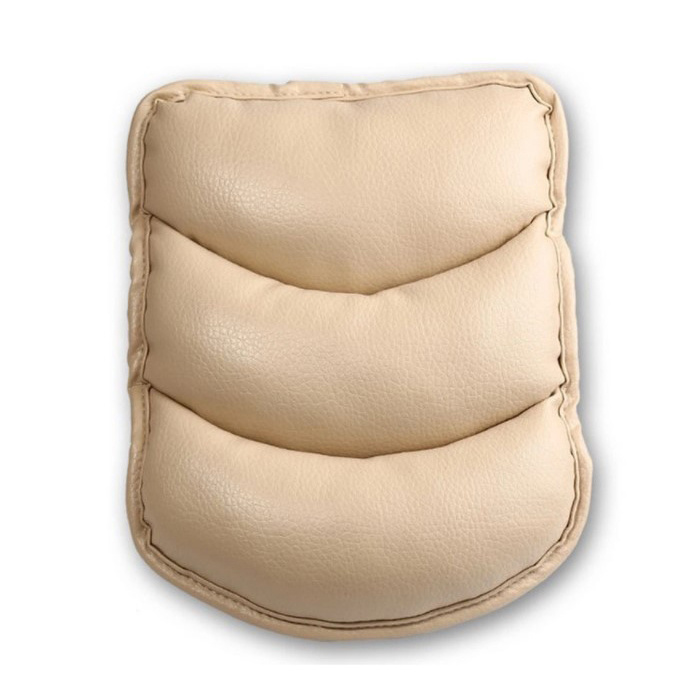 Накладка-подушка на подлокотник универсальная из экокожи, цвет бежевый  #1
