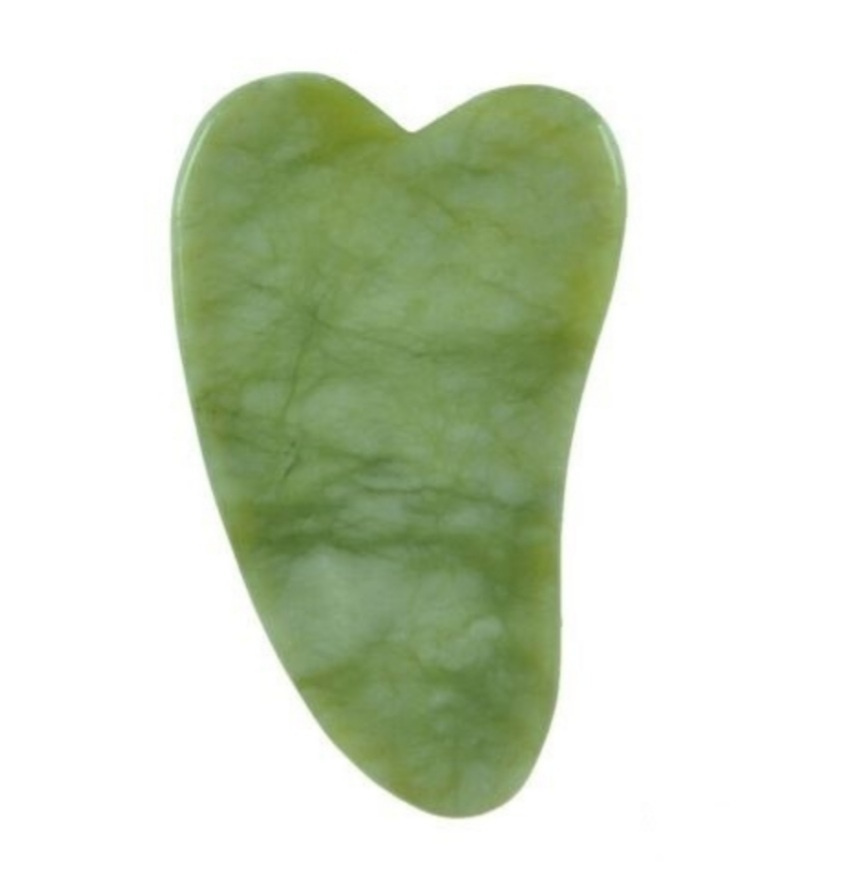 Скребок Гуаша "Сердце" из натурального камня #1