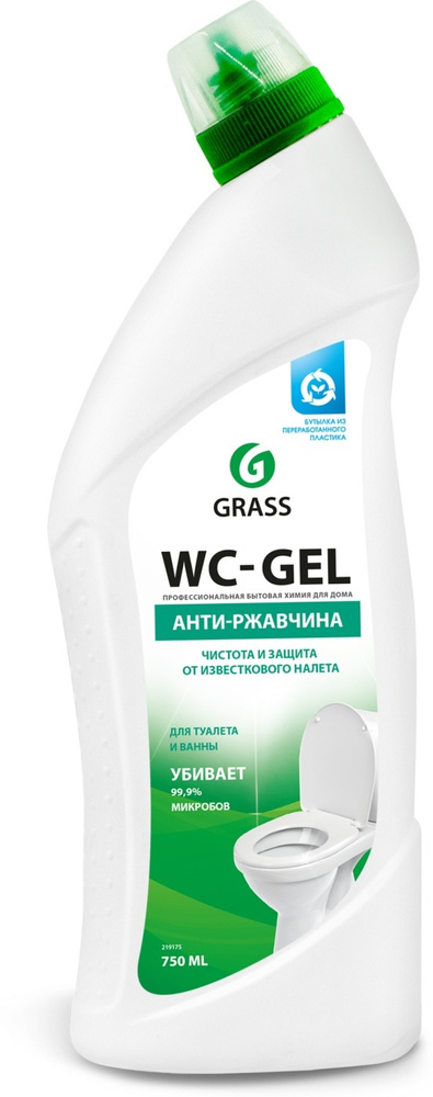 Средство для чистки сантехники Grass WC-Gel, 750 мл #1