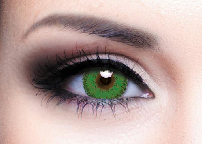 Цветные контактные линзы Офтальмикс Colors New (2 линзы)-0.00 R.8.6 Green(Зеленый)  #1