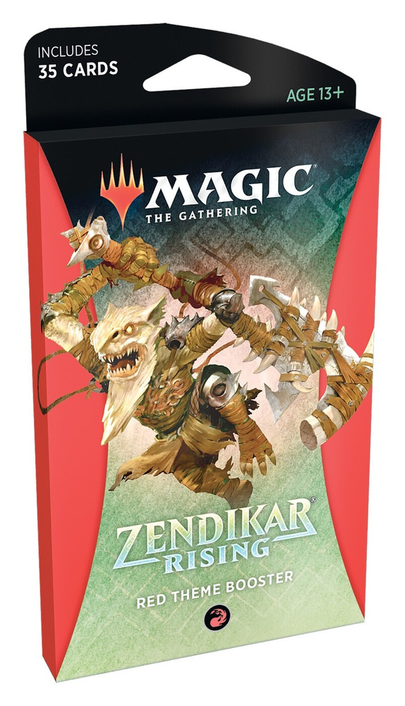 Magic The Gathering: Тематический Красный бустер MTG издания Zendikar Rising на английском  #1