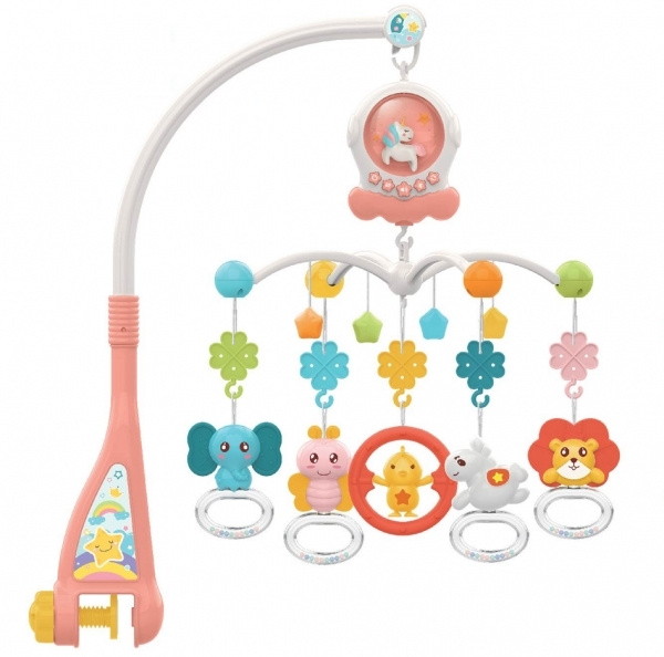 Детский мобиль для новорожденных на кроватку музыкальный с проектором "ELEFANTINO" / Детская музыкальная #1