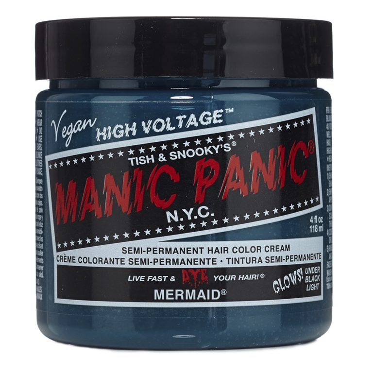 MANIC PANIC Классическая бирюзовая пастельная краска для волос - Mermaid - Светится в УФ  #1