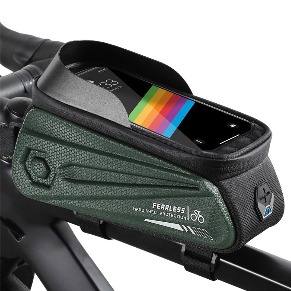 Велосипедная водонепроницаемая сумка для телефона West Biking с креплением на раму, с доступом к сенсорному #1