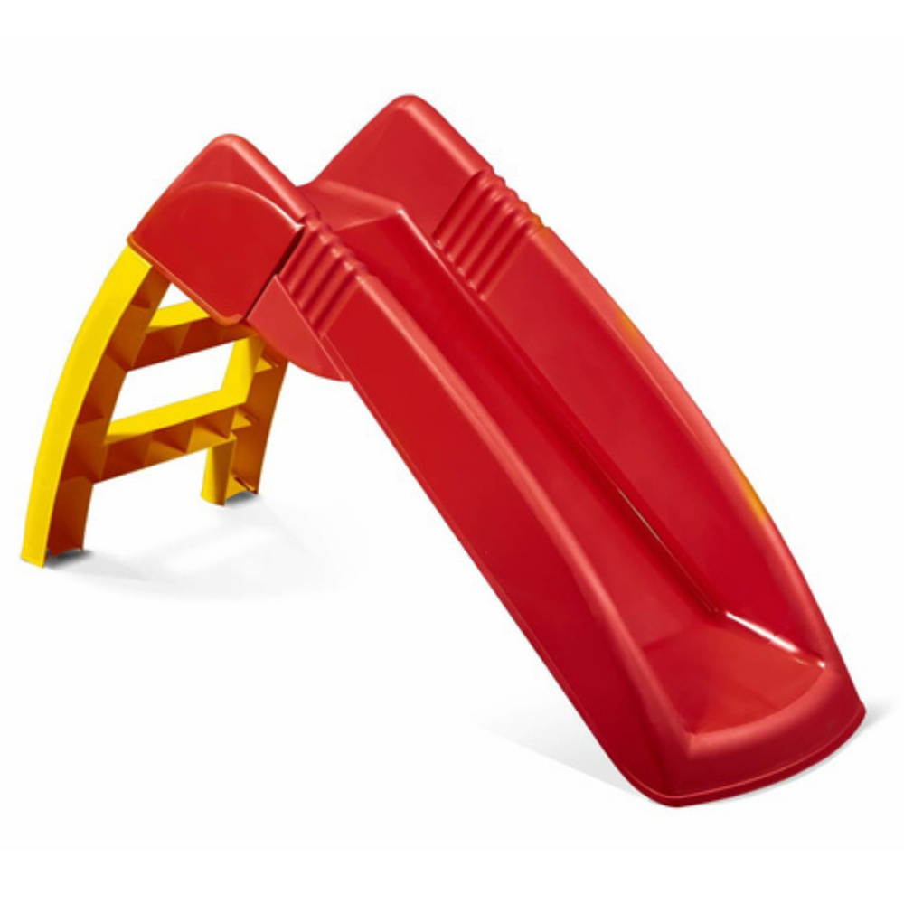 Игровая горка детская для улицы и дома пластиковая, цвет красный желтый  #1