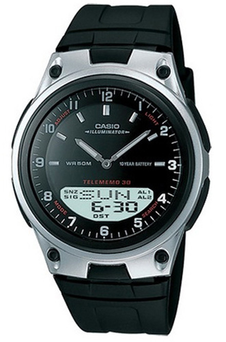 Электронные мужские наручные часы Casio Collection AW-80-1A с батарейкой на 10 лет работы  #1