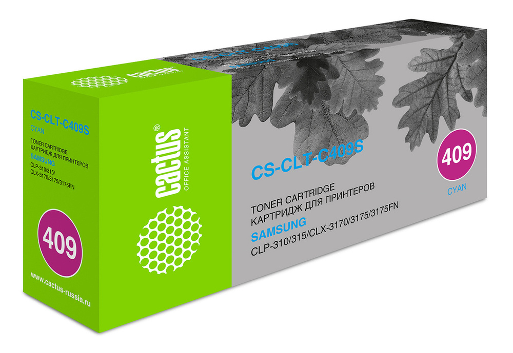 Картридж CLT-C409S Cyan для принтера Самсунг, Samsung CLX-3175; CLX-3175fn; CLX-3175fw; CLX-3175n  #1