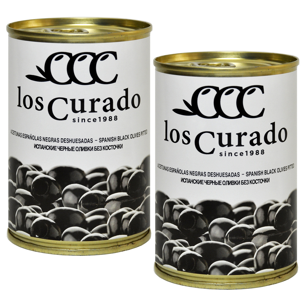 Los Curado Оливки черные без косточки 2 х 300г #1