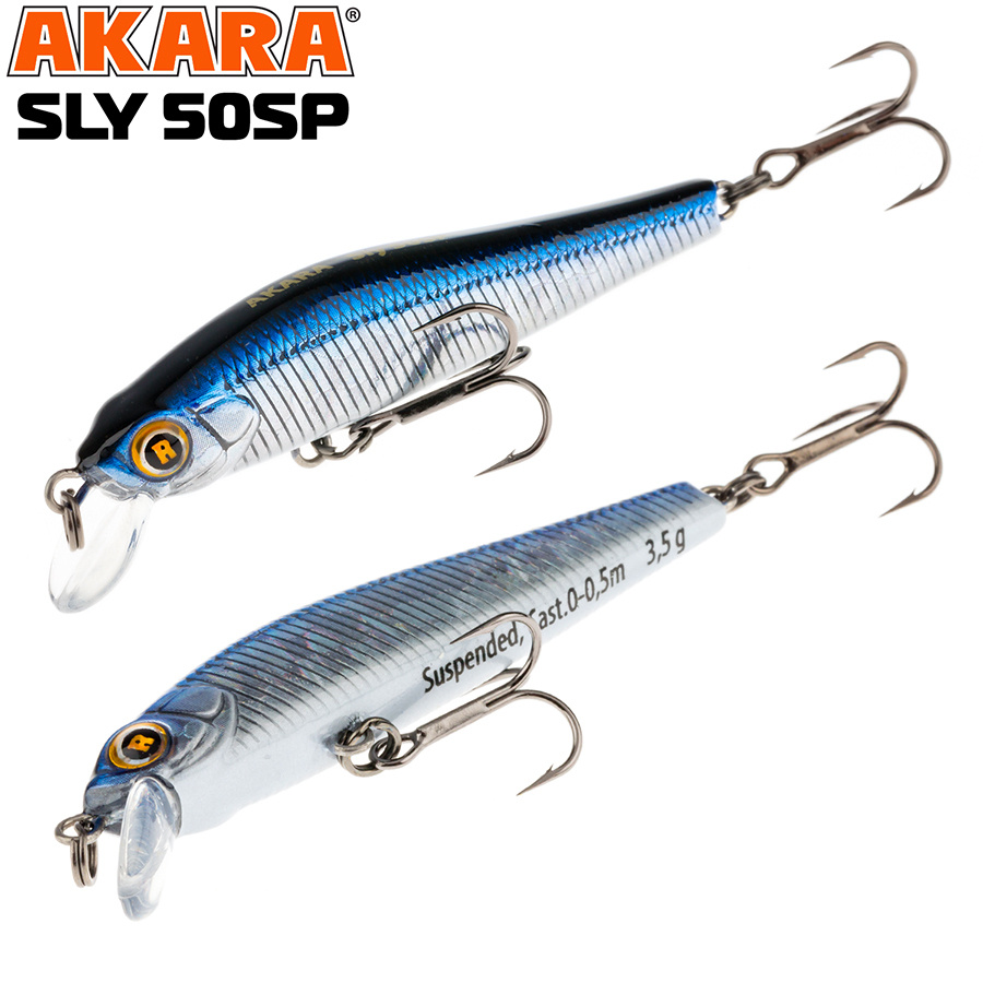 Воблер Akara Sly 50SP 3,5 гр. (1/8 oz 2,0 in) A158 #1