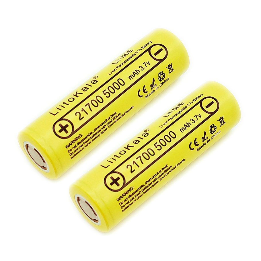 Аккумулятор 21700 Li-Ion LiitoKala Lii-50E 5000mAh, 2 шт. #1