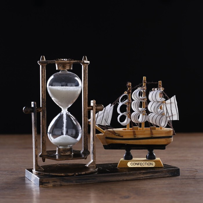 Песочные часы'Фрегат', сувенирные, 15.5 х 6.5 х 12.5 см #1