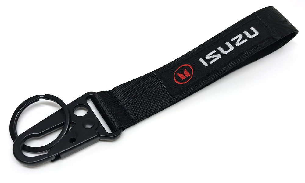 JDM брелок для ключей ISUZU, карабин, кольцо, черный #1