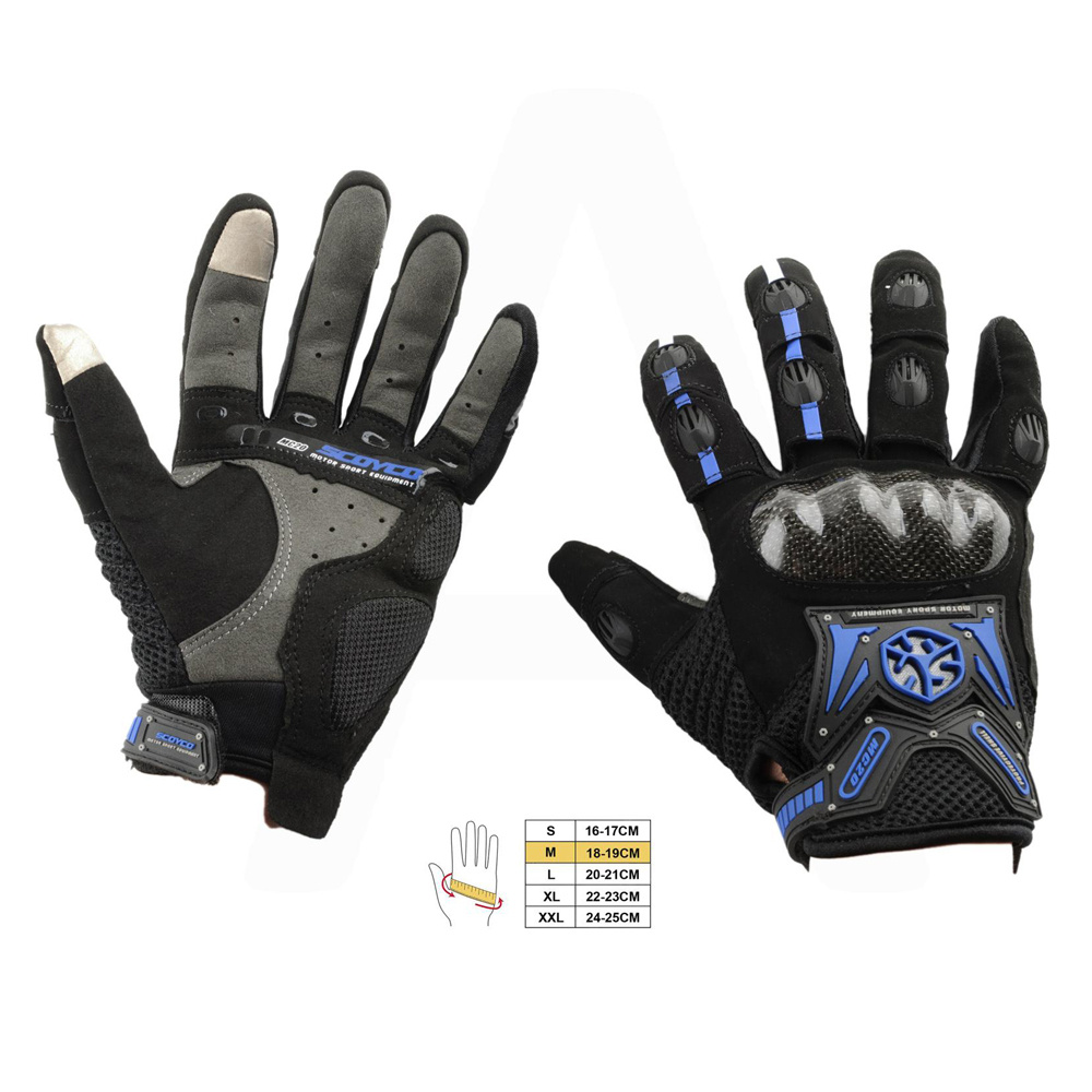 Мото перчатки SCOYCO MC-20, M, синие #1