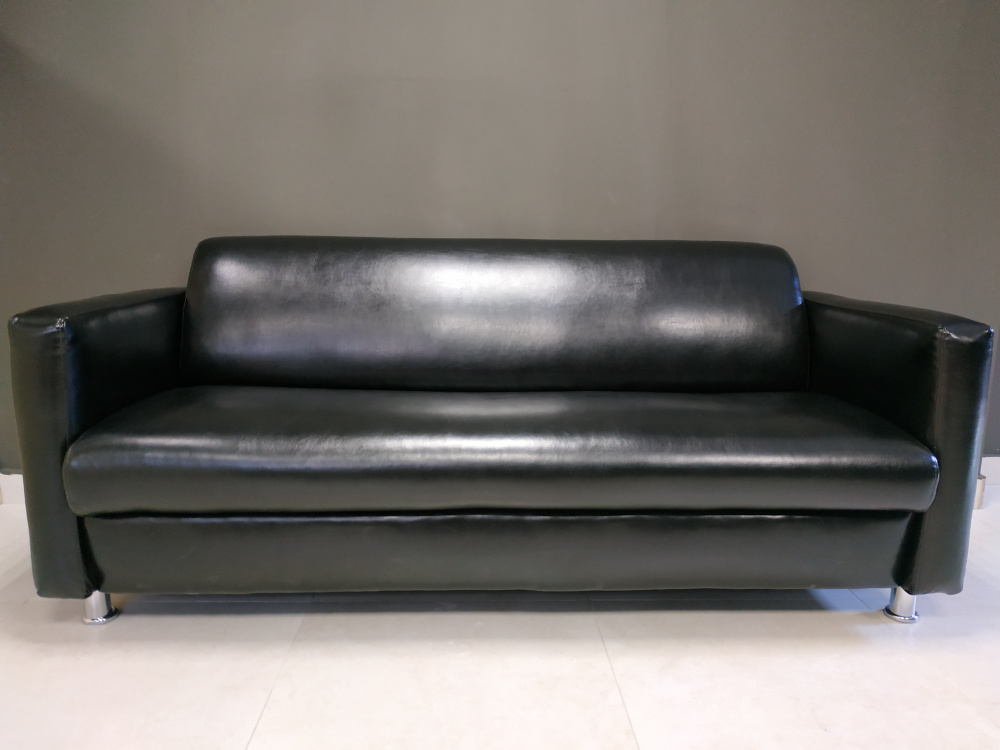 RONUM Прямой диван, механизм Нераскладной, 170х82х80 см,черный  #1