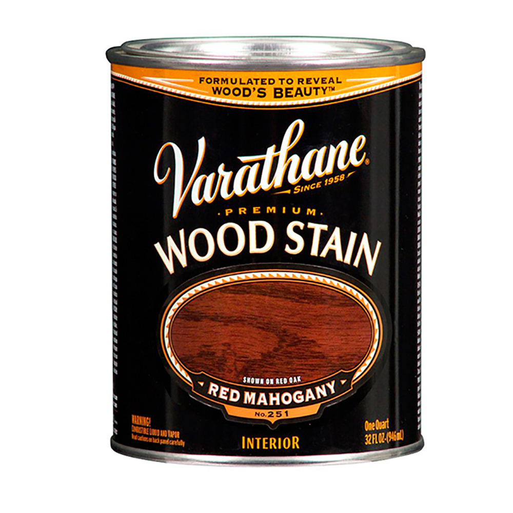 Морилка - Масло Для Дерева Varathane Wood Stain Красный Махагон 0,946л  #1