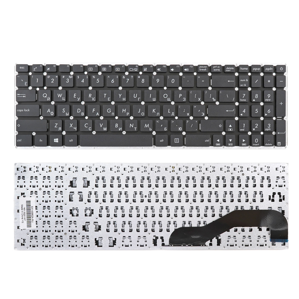 Клавиатура для ноутбука Asus K540, R540, X540 черная, без рамки #1