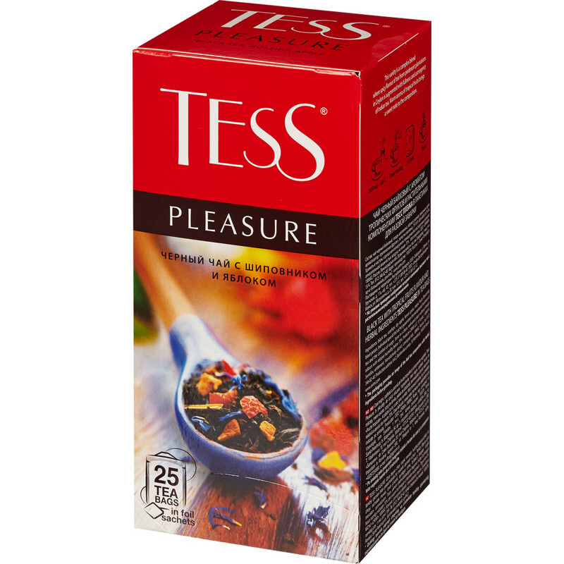 Чай черный ТЕSS Pleasure с фруктовыми добавками 1,5г*25пак #1