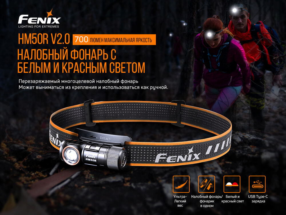 Налобный Фонарь FENIX -HM50R-V2.0 HM50RV20 #1