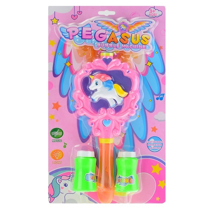 Игрушка для пускания мыльных пузырей Oubaoloon Pegasus, на листе (BO999-2)  #1