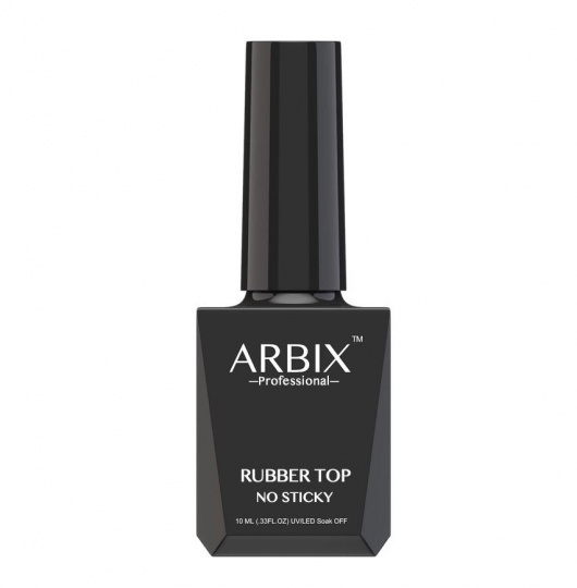 Arbix Топ каучуковый без липкости для гель-лака Rubber Top No Sticky, 10 мл  #1