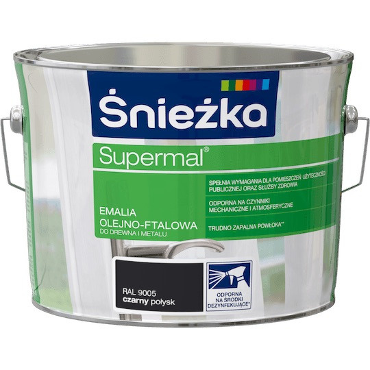 Sniezka Эмаль, Глянцевое покрытие, 2.5 л, 2.5 кг, черный #1