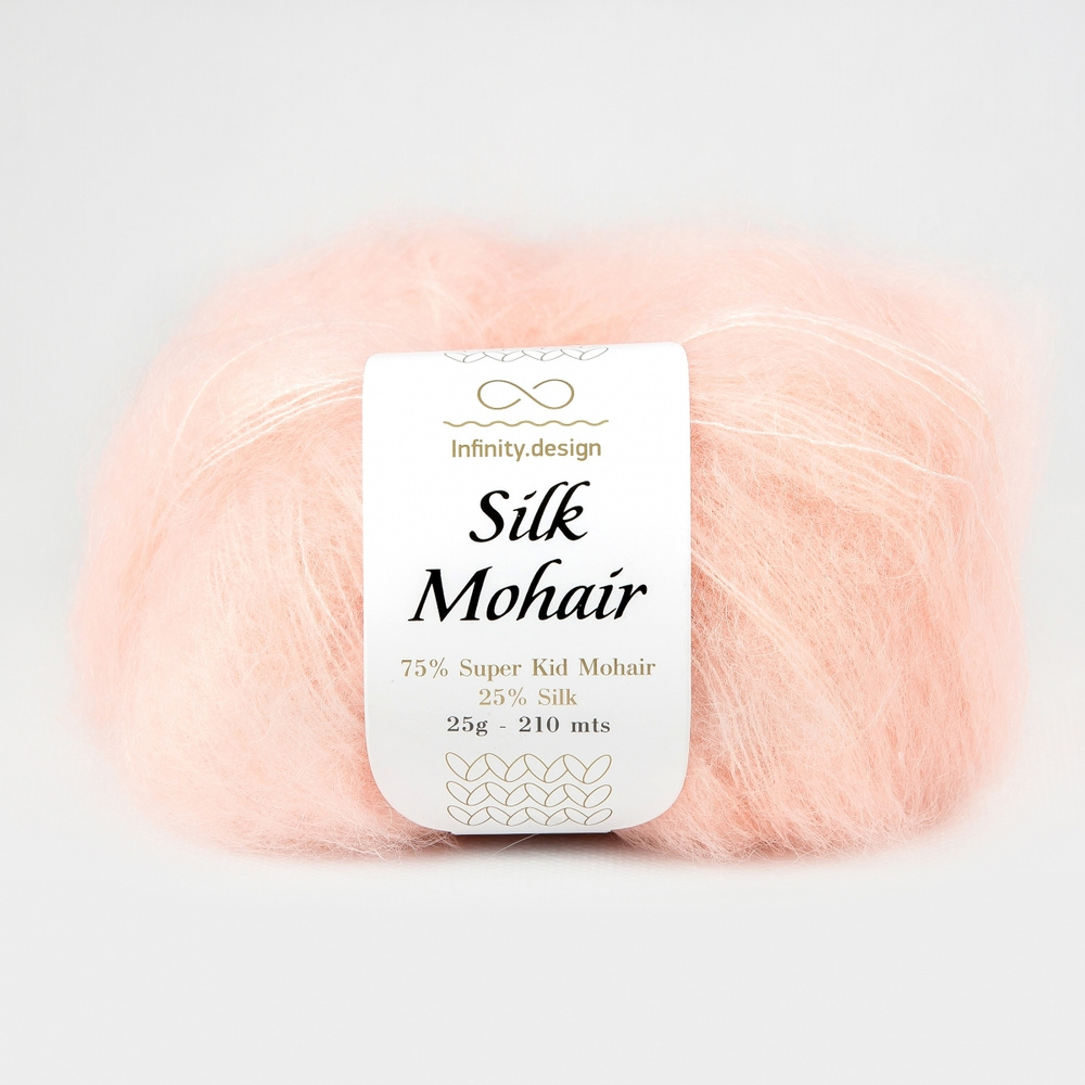 Пряжа для вязания Infinity Design Silk Mohair (4312 Light Pink) 2 мотка #1