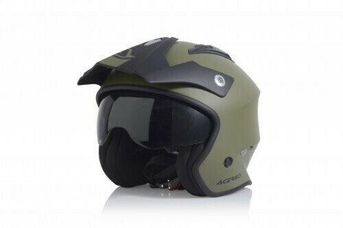 Мотошлем открытый Acerbis JET ARIA Militaty Green, XL #1