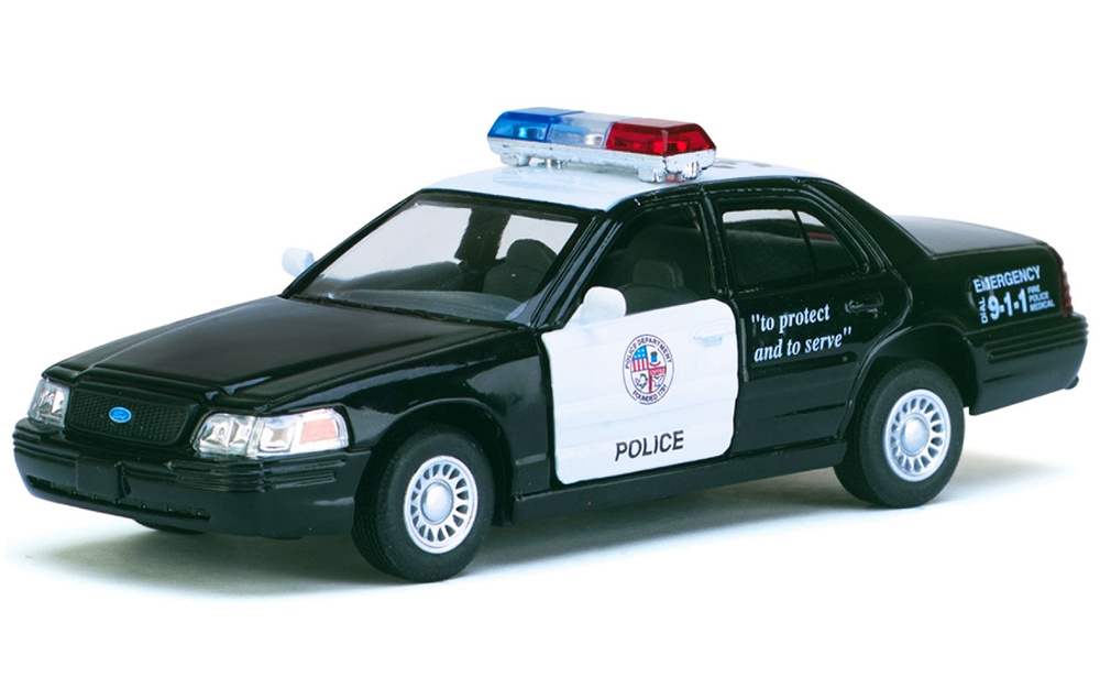 Машинка металлическая Kinsmart 1:42 Ford Crown Police (Форд Краун) Полиция 5327DKT инерционная, двери #1