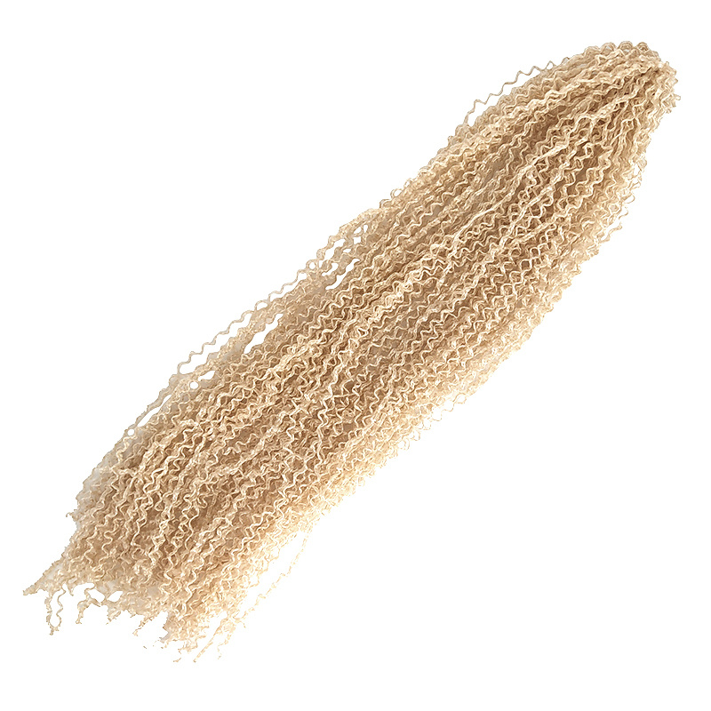 Канекалон Зизи, косички гофре, волосы для наращивания, афрокудри, 120 см цвет блонд  #1
