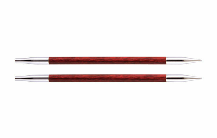 Спицы для вязания Knit Pro съемные, стандартные, деревянные Royale 5мм, вишневый, арт.29257  #1