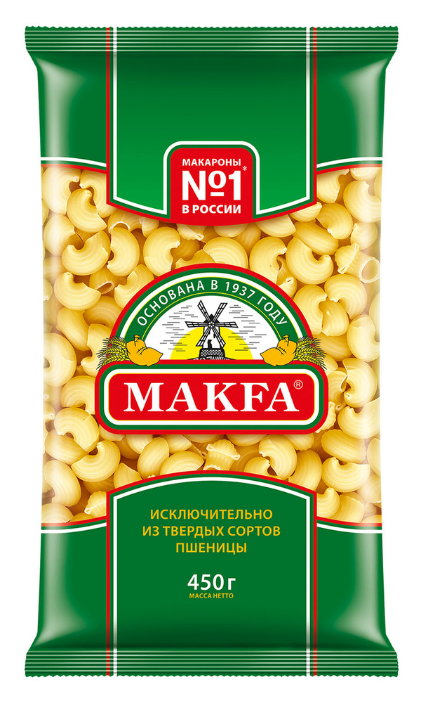 Макаронные изделия Makfa улитки, 450г, 6 шт #1