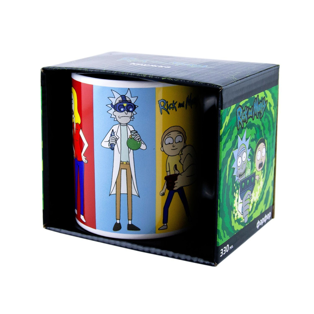 Кружка в подарочной упаковке ND Play / 330 мл, фарфор / Rick and Morty (Рик и Морти). Персонажи, 288469 #1