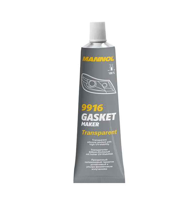 9916 Gasket Maker Transparent 85 гр. Прозрачный силиконовый герметик (от -40 С до +180 С)  #1