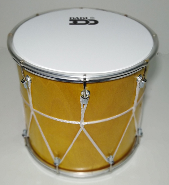 Барабан кавказский 10" с веревкой, 25х25.4см, желтый, Мастерская Бехтеревых BK-10Lv  #1