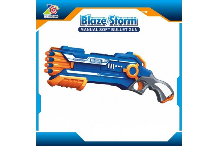 Дробовик бластер Blaze Storm с мягкими пулями (2-ой выстрел) Zecong Toys ZC7037  #1