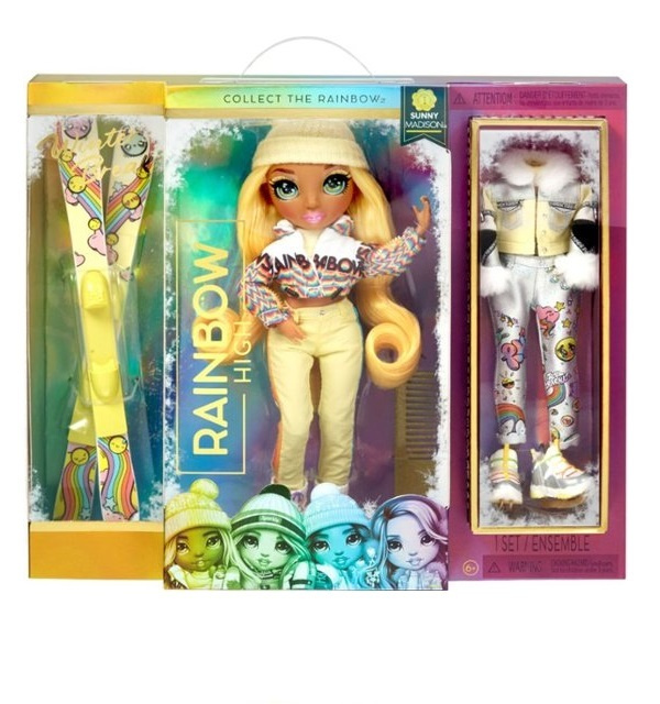 Кукла Rainbow High Winter Break Fashion Doll- Sunny Madison (Yellow) #1