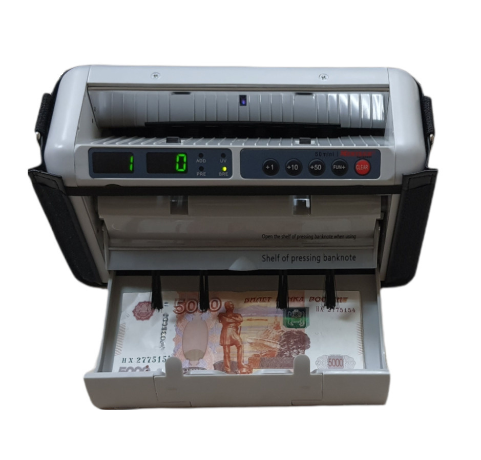 Портативный счетчик банкнот MERTECH 50 Mini с АКБ #1