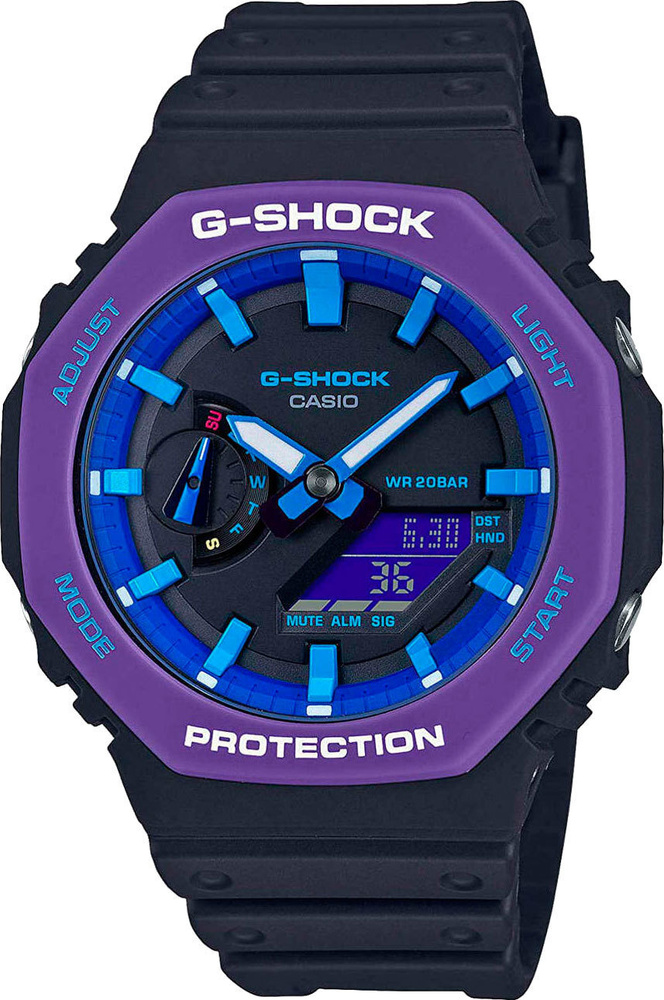 Японские мужские наручные часы Casio G-Shock GA-2100THS-1A #1