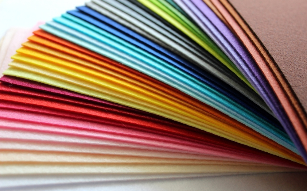 Набор жёсткого фетра для творчество и рукоделия Корея 40 цветов 16х26 см/ Материал для мягких книг и #1