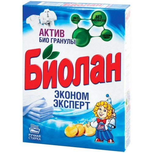 Стиральный порошок для ручной стирки Биолан Эконом эксперт, 350 г, 2 упаковки  #1