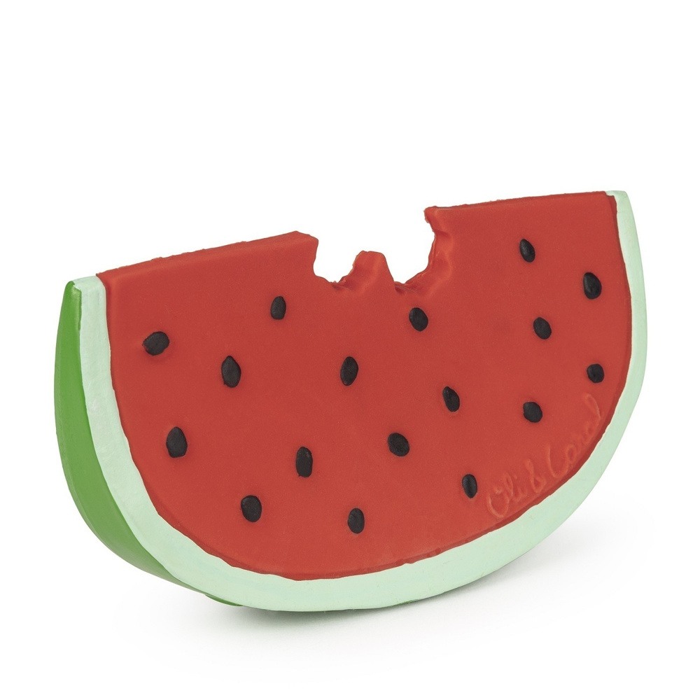 Oli&Carol Прорезыватель грызунок детский для зубов WALLY THE WATERMELON из натурального каучука  #1