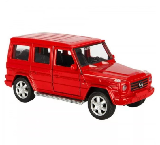 Игрушка модель металлической машины 1:32 Mercedes-Benz G-CLASS (Gelandewagen W463), цвет: красный, Welly #1