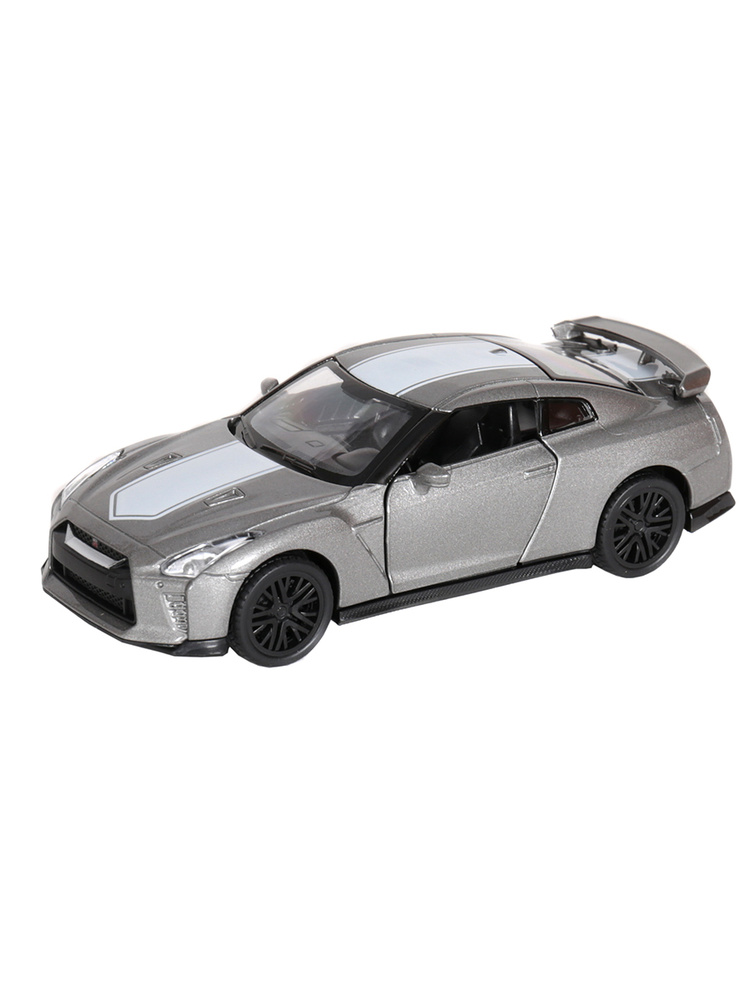 Модель машины 1:42 Nissan GT-R (R35) 2020 (11,5см) инерция Серый #1