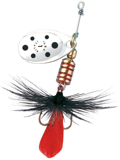 Блесна рыболовная вертушка для рыбалки на хищника / щуку / судака / окуня TONDO Fly "Silver/Black" №0 #1