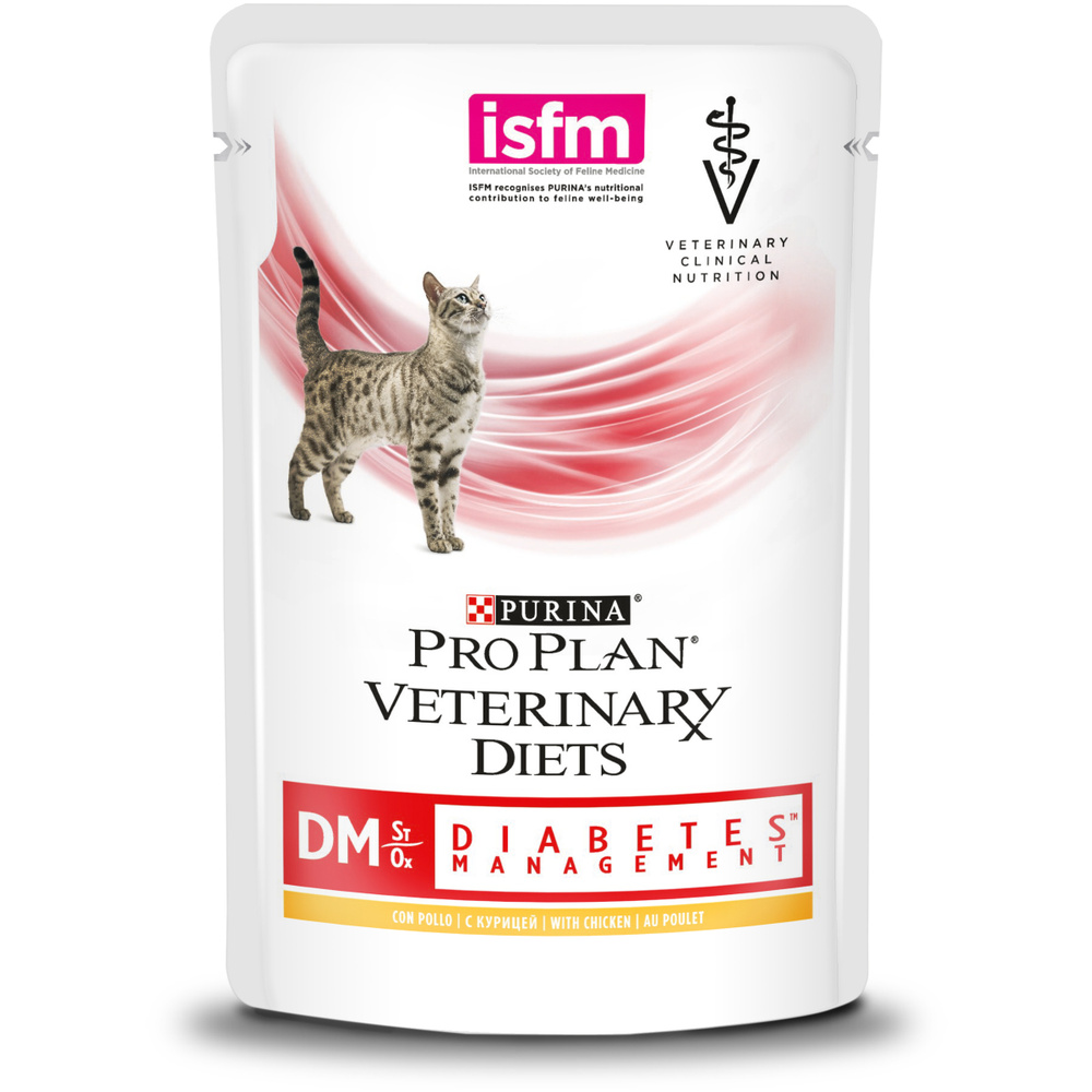 Влажный корм для кошек Pro Plan Veterinary Diets DM при диабете с курицей 85 г х 5 шт  #1