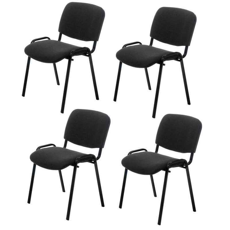 Офисное кресло UTFC ИЗО черный каркас, обивка черная ткань, 4 шт  #1