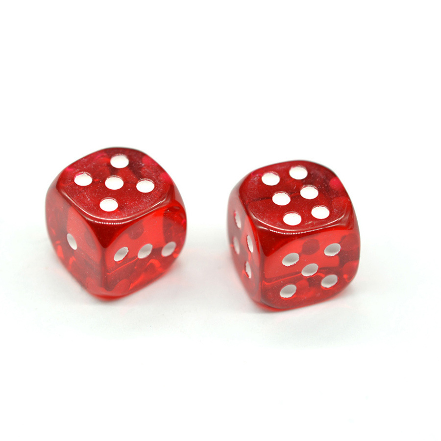 Кубики игровые Fitroots, 19 мм, красные, комплект 2 шт #1