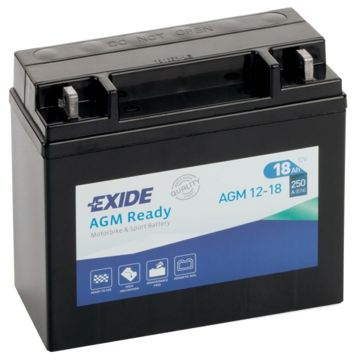 EXIDE AGM12-18 Мото аккумулятор 12 В 18 Ач 250 A  #1